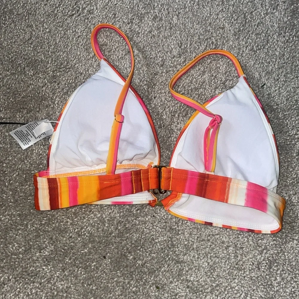 - 2/$30 New Shade Shore swimsuit in red candy stripes size medium